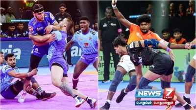  prokabaddileague   பெங்கால் வாரியர்ஸ்  புனேரி பால்டன் அணிகள் வெற்றி 