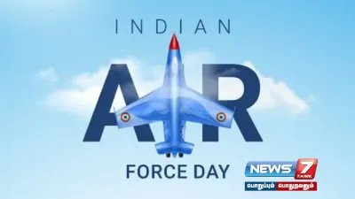  nationalairforceday    பிரதமர் நரேந்திர மோடி  எதிர்க்கட்சித் தலைவர் ராகுல் காந்தி வாழ்த்து 