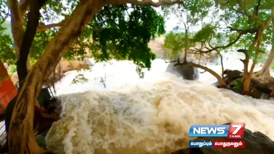 ஒகேனக்கல் காவிரி ஆற்றில் நீர்வரத்து 43 000 கன அடியாக அதிகரிப்பு 