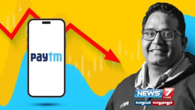 sebi நோட்டீஸ் எதிரொலி  ஒரே நாளில் 9  சரிந்த  paytm பங்குகள்  