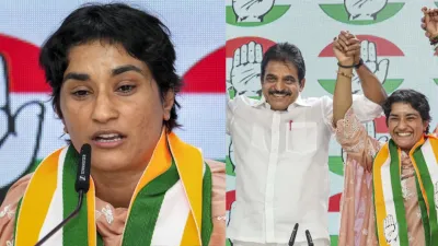 அரசியலுக்கு வந்தது ஏன்   vineshphogat விளக்கம் 