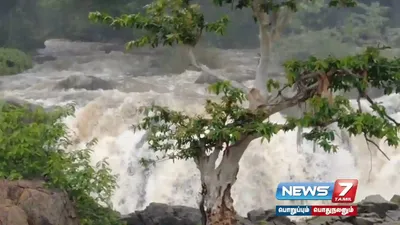 ஒகேனக்கல் காவிரி ஆற்றில் நீர்வரத்து 3 500 கன அடியாக அதிகரிப்பு 