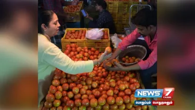 ஒரே நாளில் ரூ 15 வரை உயர்ந்த தக்காளி விலை    