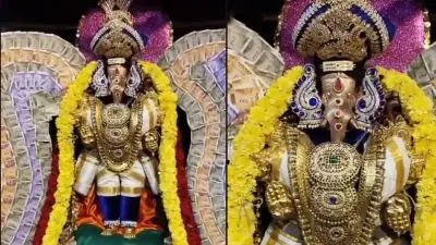  kumbakonam   ரூ 6 லட்சம் மதிப்புள்ள ரூபாய் நோட்டுகளால் பகவத் விநாயகருக்கு குபேர அலங்காரம் 