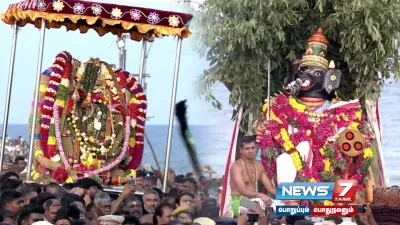  thiruchendur   விண்ணை முட்டும் கோஷங்களோடு கோலாகலமாக நடைபெற்றது சூரசம்ஹாரம் 