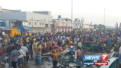 புரட்டாசியை முன்னிட்டு மீன் மற்றும் இறைச்சி கடைகளில் குவிந்த பொதுமக்கள் 