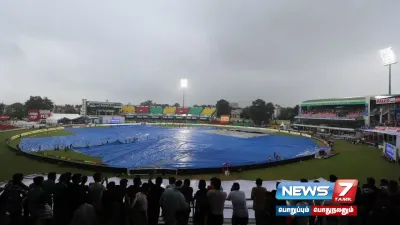  indvsban 2nd test   மழை காரணமாக முதல் நாள் ஆட்டம் பாதிப்பு 