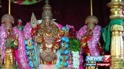  thiruchendur   கந்த சஷ்டி விழா   18 ஆண்டுகளுக்கு பிறகு வைர வேலுடன் காட்சியளித்த ஜெயந்திநாதர் 