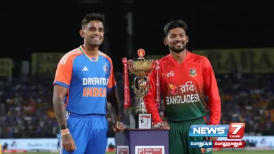  indvsban டி20 போட்டி   டாஸ் வென்ற இந்திய அணி பேட்டிங் தேர்வு 