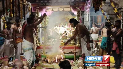 கந்த சஷ்டி திருவிழா   3 ஆம் நாள் யாகசாலை பூஜை    thiruchendur  ல் குவியும் பக்தர்கள் 