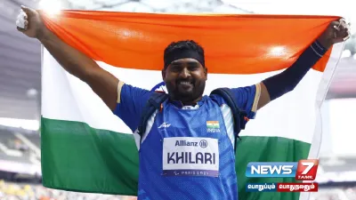  paralympics2024   குண்டு எறிதலில் வெள்ளிப் பதக்கம் வென்றார் இந்திய வீரர் சச்சின் சர்ஜேராவ் கிலாரி 